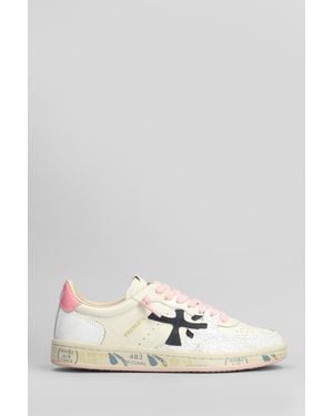 Premiata Sneakers Bskt Clay in Pelle Beige - Neutro