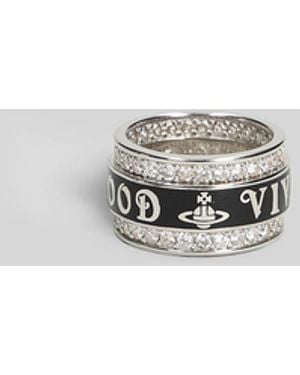 Vivienne Westwood Anello Jacob in argento Platino - Multicolore