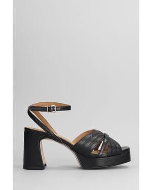 Pedro Miralles Sandals In Black Leather