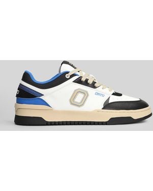 Orto Eclipse Sneakers In Blue Leather - White