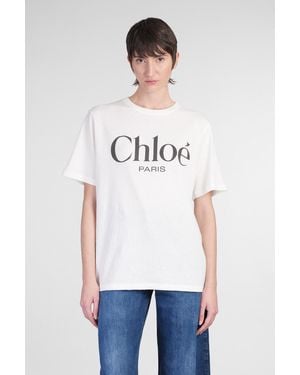 Chloé T-Shirt in Cotone Bianco