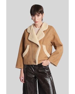 Salvatore Santoro Fur & Shearling In Camel Leather - Multicolor