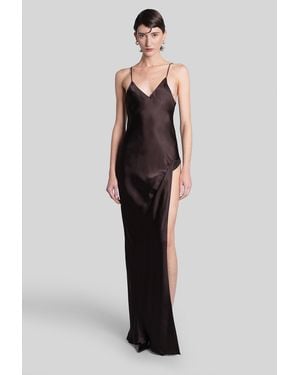 Vetements Long Dress - Brown