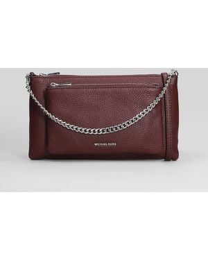 Michael Kors Borsa a spalla Jet Set in Pelle Bordeaux - Viola