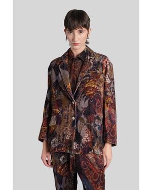 Yavi Blazer In Brown Cotton