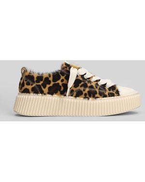 Rhun Leopard Sneakers In Animalier Pony Skin - Multicolor