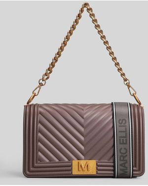 Marc Ellis Borsa a spalla Flat M in Gomma Marrone - Multicolore