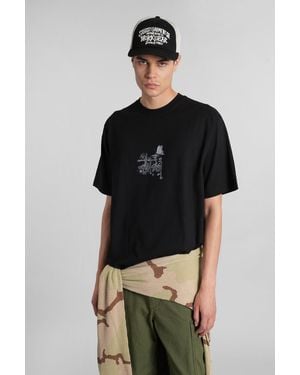 Stussy T-shirt In Black Cotton