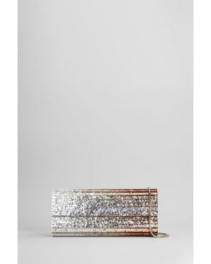 Jimmy Choo Pochette Sweetie in Acrilico Argento - Grigio