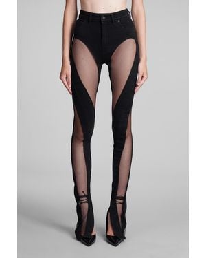 Mugler Jeans in denim Nero