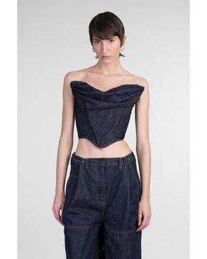 Magda Butrym Topwear Denim 03 in Cotone Blu