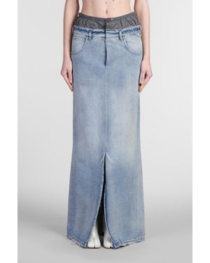 Maison Margiela Gonna in denim Blu