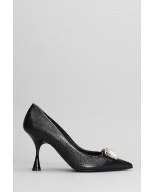 Marc Ellis Decollete in Pelle Nera - Nero