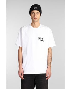 Stussy T-Shirt in Cotone Bianco