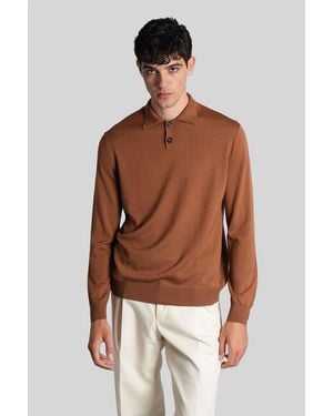 Ballantyne Polo In Brown Wool