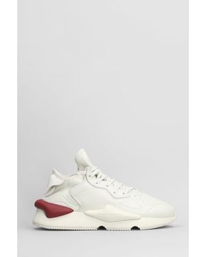 Y-3 Kaiwa Sneakers In White Leather