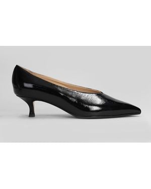 Fabio Rusconi Pumps In Black Leather - Gray