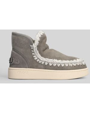 Mou New Eskimo Sneaker Sneakers In Gray Suede
