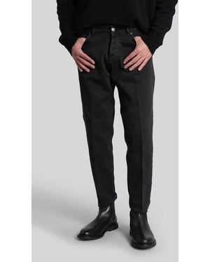 Michael Coal Mc Mark Pants In Black Cotton