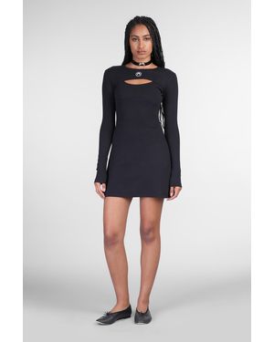 Marine Serre Abito donna in Cotone Nero - Blu