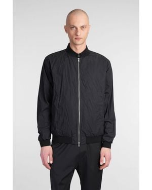 Barena Blus Bomber Jacket In Black Cotton - Gray