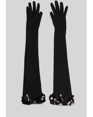 David Koma Gloves In Black Viscose