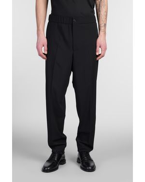 Giorgio Armani Pantalone in Lana Nera - Nero