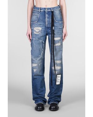 Ann Demeulemeester Jeans Claire in Cotone Blu