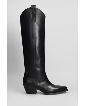 METISSE Combat Boots In Black Leather Lyst