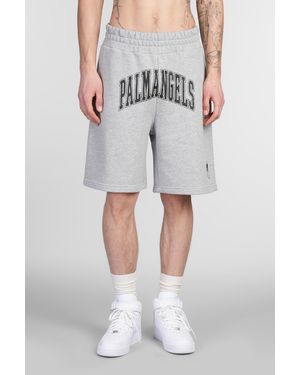 Palm Angels Shorts in Cotone Grigio