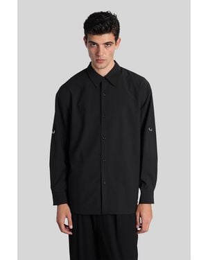 Attachment Camicia in Poliestere Nera - Nero