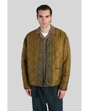 Oamc Peacemaker Giacca Casual in Nylon Beige - Verde