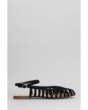 Anna F. Sandali flats in Camoscio Nero - Grigio