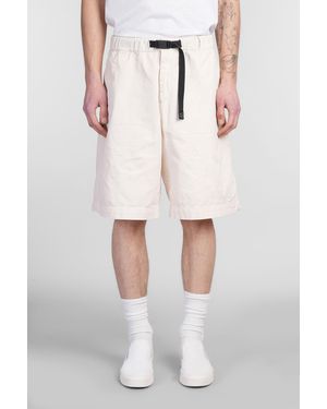 White Sand Shorts In Beige Cotton - Natural