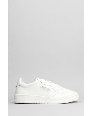 Autry x Deliberti Sneakers Medalist low in Pelle Bianca - Bianco