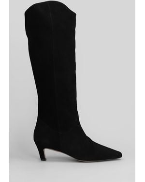 Bibi Lou Rigel Boots 50 High Heels Boots In Black Suede