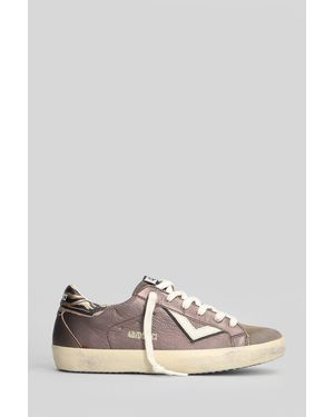 4b12 Suprime Sneakers In Bronze Leather - Multicolor