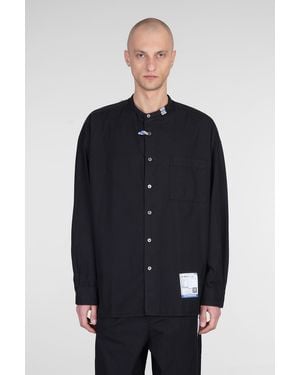 INSTRU(MEN-TAL) by MIHARA YASUHIRO Shirt In Black Cotton - Blue