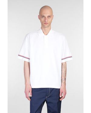 Thom Browne Polo in Cotone Bianco