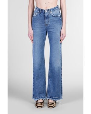 Séfr Jeans Clara in Cotone Blu