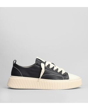 Rhun Leather Sneakers In Black Leather