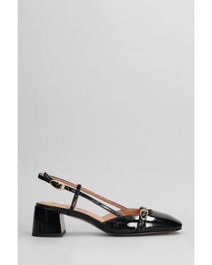 Bibi Lou Decollete Patty 50 in Pelle Nera - Nero