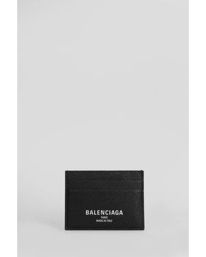 Balenciaga Portafoglio in Pelle Nera - Grigio