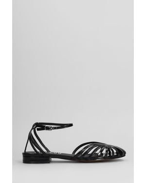 Bibi Lou Serabi Flat Flats In Black Patent Leather