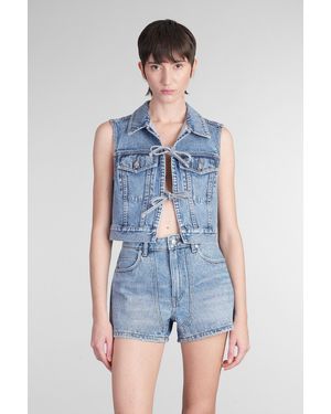 Alexander Wang Gilet in Cotone Blu