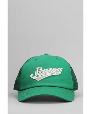 Stussy Cappello in Cotone Verde