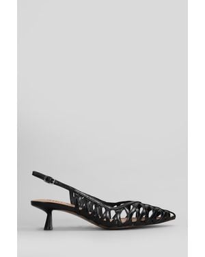 Bibi Lou Decollete Liala 45 in Pelle Nera - Nero