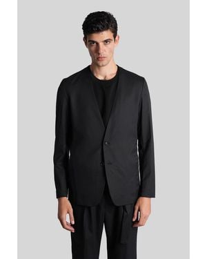 Attachment Blazer In Black Polyester - Gray