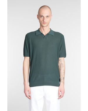 Roberto Collina Polo in Cotone Verde