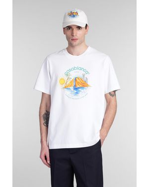 CASABLANCA T-Shirt in Cotone Bianco